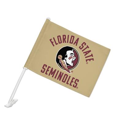 Florida State Seminoles Car Truck Flag with Window Clip On Pole Holder Left Driver
