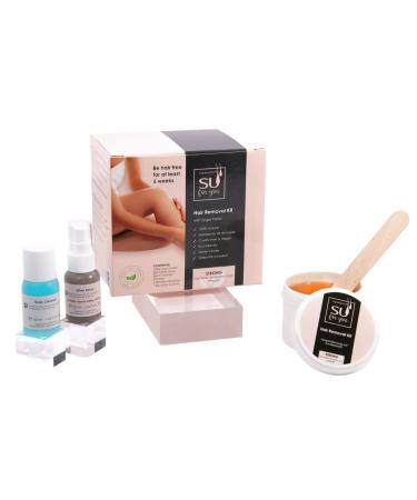 Sugaring4you Sugar Paste Beauty Set - Gentle Hair Removal for Face Arms Legs & More | SilverSpray & Developer Included | Extra-Soft Sugar Wax 250g for Him & Her - Buy Online on GoSupps.com
