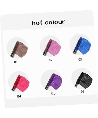 CANIGHT 6pcs Colored Mascara Gold Arabic Perfume Bottle Fine Mascara Lash Mascara Lady Mascara Cream Abs - Buy Online on GoSupps.com