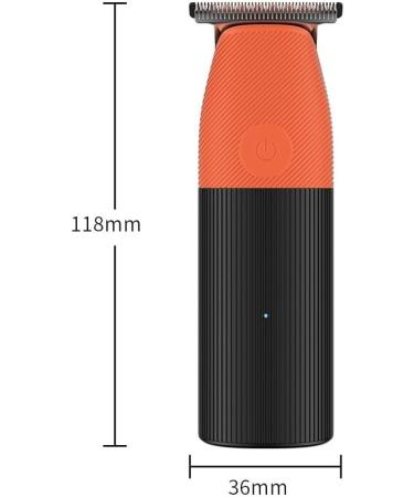 Mini Portable Electric Hair Clipper - Waterproof Full Body Hair Shaver for Salon Use - Compact 118mm Orange - Buy Online on GoSupps.com