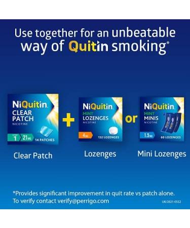 NiQuitin 4mg Mint Lozenges - 132 Lozenges for Effective Smoking Craving Relief - Long-Lasting Aid to Reduce and Quit Smoking - Buy Online on GoSupps.com
