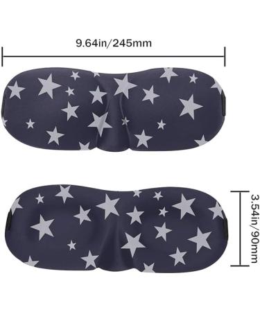 100% Blackout Sleep Mask for Women & Men - Cozy Eye Mask for Ultimate Sleeping Comfort (Black Stars Leopard - Buy Online on GoSupps.com