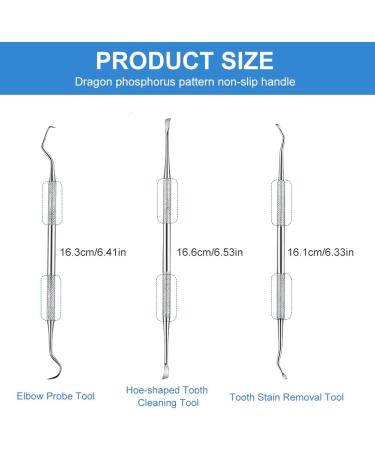 Effective Tartar Remover for Dogs & Cats - 3PC Stainless Steel Tooth Cleaning Set - Buy Online on GoSupps.com