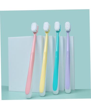Minkissy 4-Piece Soft Bristle Toothbrush Set | Travel-Friendly Adult Toothbrushes for Superior Oral Cleanliness - Buy Online on GoSupps.com