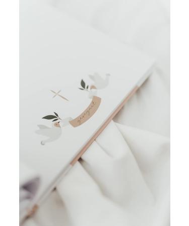 HIMMEL.HERZ.PAPIER Guest Book for Girls | Baptism Album & Photo Book | Perfect Baptism Gifts (Rose) - Buy Online on GoSupps.com