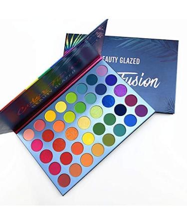 Color Fusion Eyeshadow Palette: 39 Shades Matte & Shimmers - Valentine's Day Gift - Waterproof & Cruelty-Free - Highly Pigmented Makeup Palette - Buy Online on GoSupps.com