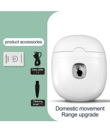 Electric Nail Clipper with USB Charging Cordless Design for Safety and Convenience LED Light and Cleaning Brush Included One-Touch Operation for Teens Adults and Kids (White) - Buy Online on GoSupps.com