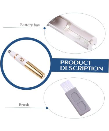 Buy Ipetboom Electric Nose Hair Trimmer - Women's Facial Hair Shaver & Men's Beard Clippers - Portable Battery Razor - 12X2X2cm Golden Design - Buy Online on GoSupps.com