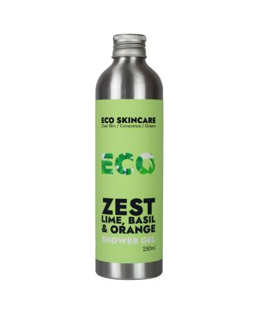 Eco Skincare *Ocean Saver Suds* Vegan Shower Gel Cruelty Free min. 96% Biodegradable Ingredients Plastic Free Handmade in UK Cleansing and Uplifting 250ml (Zest: Lime Basil & Orange)