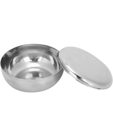 Stainless Steel Shaving Bowl with Lid for Men's Beard Care | Shaving Foam Mug | Soap Dish for Men - Buy Online on GoSupps.com