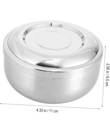 Beavorty 3-Piece Bamboo & Stainless Steel Shaving Soap Bowl Set Rustproof Shaving Containers for Men - Buy Online on GoSupps.com