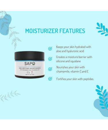 Age Defying Moisturizer with Vitamin B C E & Hyaluronic Acid - Anti-Aging Hydrating Face Cream for Day & Night - 2 Oz - Buy Online on GoSupps.com