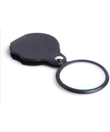 Portable Portable Magnifier Leather Case Folding Round for Camping Outdoor Use Take Fire Full of Stars