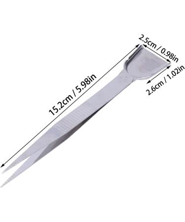 Cyrank 3-Part Stainless Steel Tweezers for Jewelry Making | Shovel & Tinkering Pearl Tweezers | Ideal for Rocailles & Diamond Crafts - Buy Online on GoSupps.com