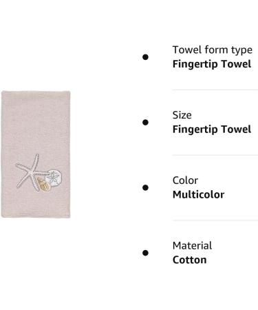 Avanti Linens Seaglass Collection Fingertip Towel - Soft & Absorbent Cotton - Beach Inspired Bathroom Accessories - Buy Online on GoSupps.com