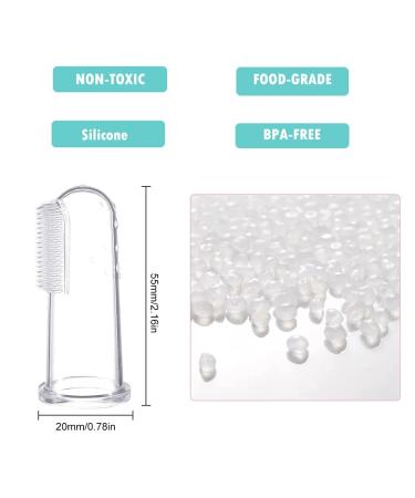 Luliyldj Silicone Finger Toothbrush for Babies 0-24 Months | Gentle Oral Care & Gums Support | Includes Storage Box - Buy Online on GoSupps.com