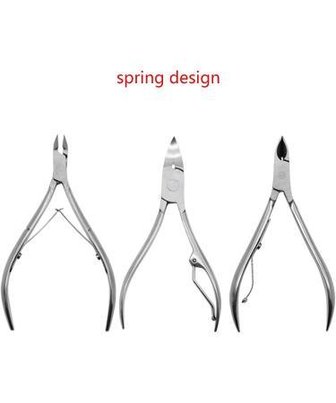 Cuticle Scissors Stainless Steel Manicure Pedicure Tools Dead Skin Scissor Nipper Golden/Silver/Rainbow Silver F - Buy Online on GoSupps.com