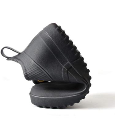 Fereshte Men's Ankle Rain Boots - Waterproof PVC Short Rubber Garden Boots (Size 10.5, Black) - Buy Online on GoSupps.com