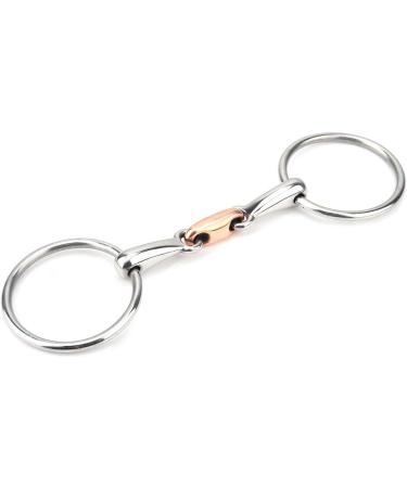 Horse Mouth Bit Stainless Steel Snaffle Bit Horse Ring Hollow Jointed Mouth Loose Thickeness Bit Loose Mouth Bit Roller for Horse Racing Accessory(11.5cm) - Buy Online on GoSupps.com