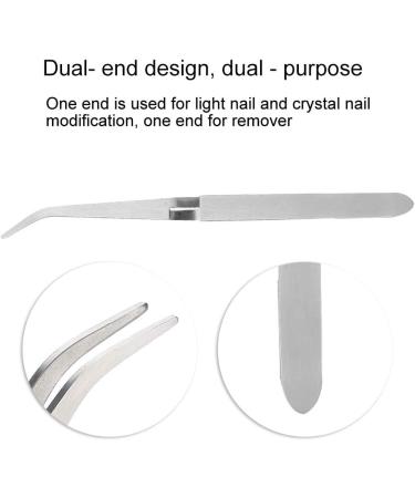 Stainless Steel Gel Nail Acrylic Nails Shaping Tweezer Clip Nail Pinching Tool Tips Nail Art Tool for Nail Art Design - Buy Online on GoSupps.com