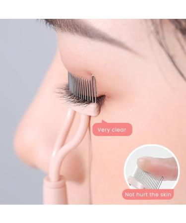 4pcs Eyelash Curler Set Lash Comb Mascara Guard Makeup Lash Comb Upper Lower Lash Helper Tool Eyelashes Clean Lash Brush for Women Girls(Pink) - Buy Online on GoSupps.com