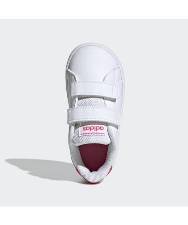 adidas Kids Advantage Cf I Sneaker Child | White Ftw Bla Rosrea | Size 2.5 UK - Buy Online on GoSupps.com