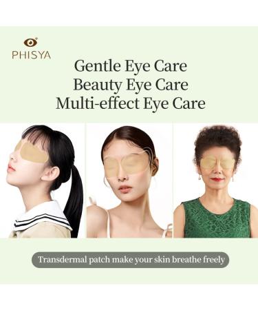 PHISYA 12 Pairs Natural Herbal Eye Patches for Relief of Eye Fatigue in Elderly - Buy Online on GoSupps.com