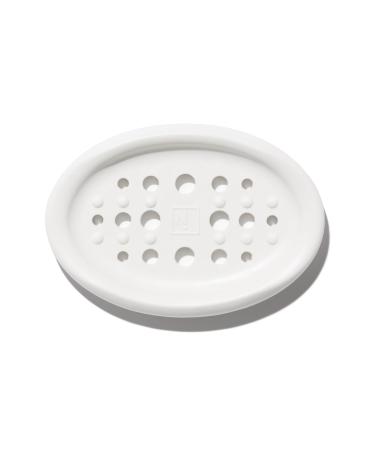NOT!CE Hair Co. Hair Bar Dish (White) Reversible Drainage for Shampoo bar to Dry