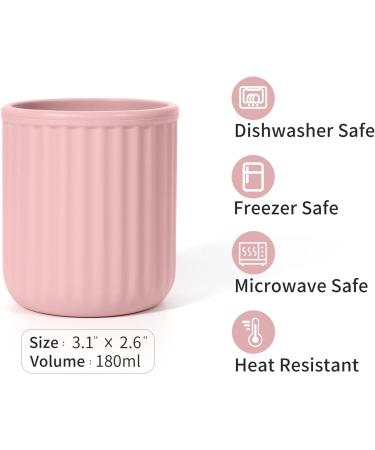 CSFICTS Toddler Cups - Mini Silicone Baby Cup 2 Pack, BPA Free Drinking Training Cup for Babies and Toddlers 6 Months+ (Ether) - Buy Online on GoSupps.com