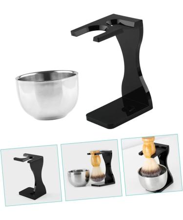 Angoily 4-Piece Razor Set Gift - Metal Shaving Stand Soap Bowl & Multifunctional Brush - Perfect for Men - Buy Online on GoSupps.com