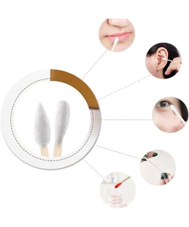 Shentaotao 200pcs Cotton Swabs - Double Cotton Heads Sterile & Safe for Makeup & Cleaning - Buy Online on GoSupps.com