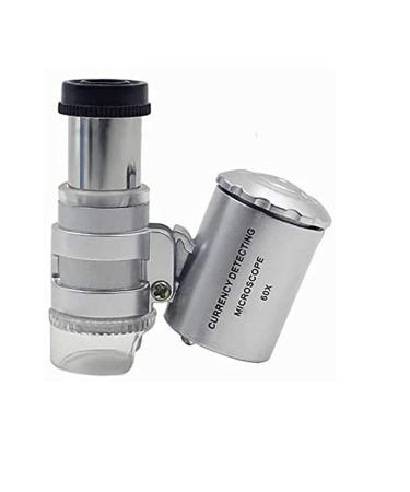 Lightweight Magnifying Glass 60X Hd Led Light Portable Magnifying Glass for Wenwan and Jade Identification Reading Watch Repair/2Cps Lofty Ambition