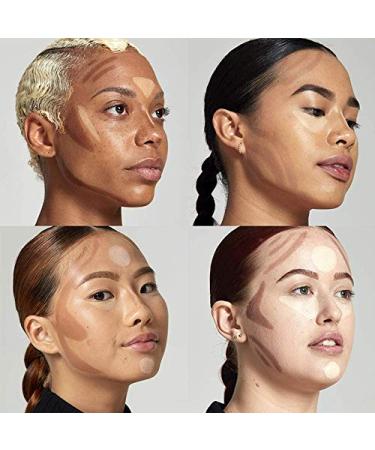 Meifen 2 in 1 Foundation Stick Contour Highlighter Stick - Lotus Color & Light Brown | Double-End Makeup Concealer Contouring Sticks Cream - Buy Online on GoSupps.com