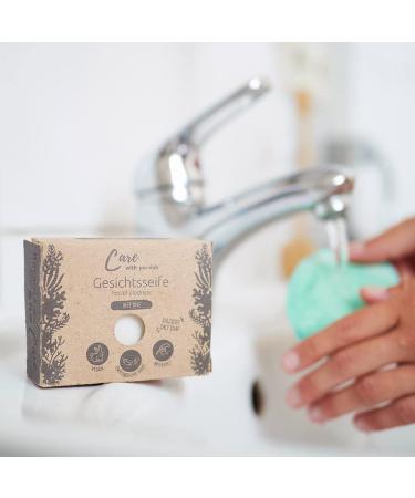  pandoo pandoo Face Soap | Deep Dive Natural Salt Soap 100g | Solid Soap for Men & Women | Plastic Free & Vegan | 4 Pieces - Buy Online on GoSupps.com