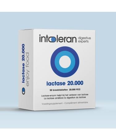 Lactase 20 000 enzymes digestives - 50 comprim s s cables avec | Compl ment alimentaire pour l'intol rance au lactose | Enzyme lactase qui aide dig rer les produits laitiers | Dosage le plus lev  - Buy Online on GoSupps.com
