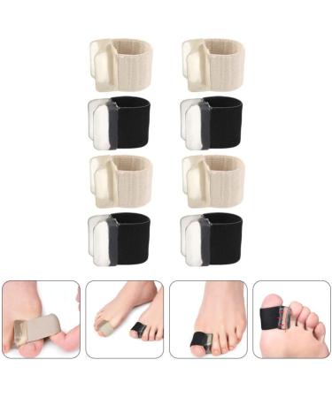 Minkissy Toe Separator Set - 4 Pairs Big Toe Spacers for Bunion Corrector and Hammer Toe Straightener - Hallux Valgus Relief and Thumb Splint Included - Buy Online on GoSupps.com
