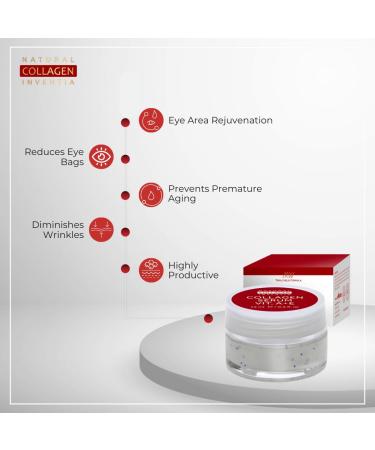 Natural Collages Inventia Collagen Serum for Eyes - Anti-Wrinkle & Dark Circle Care with Vitamins A & E | 15ml Eye Cream for Hydration & Regeneration - Buy Online on GoSupps.com