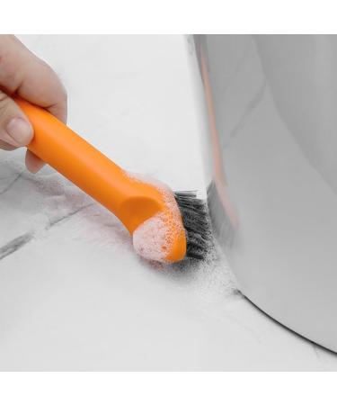 Retasica Scrub Brush for Cleaning with Long Handle Multifunctional 3 in 1 Medium Stiff Cleaning Brush Household Cleaning Brush Easy to Use 6.8 X 20.5cm - Buy Online on GoSupps.com