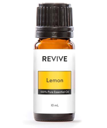 Lemon Essential Oil by Revive Essential Oils - REVIVEEO - 100% Pure Therapeutic Grade for Diffuser Humidifier Massage Aromatherapy Skin & Hair Care Lemon 0.33 Fl Oz (Pack of 1)