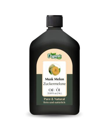 ORGANIC ZING Organic Zing Muscle Melon Oil (Cucumis Melo) | Pure and natural carrier oil for aroma skin care and massage 1000 ml