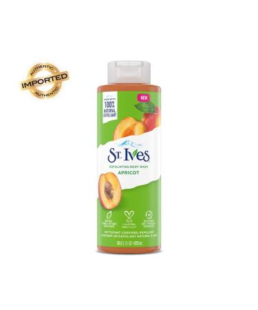St. Ives Exfoliating Apricot Body Wash 473ml | Natural Extracts | Cruelty-Free & Paraben-Free | Women's Shower Gel - Buy Online on GoSupps.com