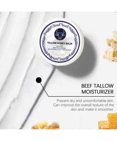 zdiwond Grass Fed Tallow Honey Balm-Grass Fed Health Beef Tallow Manuka Honey Balm Face Korean Organic Facial Cream Natural Unscented Whipped Moisture & Wrinkle for Face & Body Skin Moisturizer (2) - Buy Online on GoSupps.com