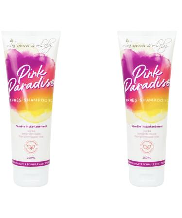 Les Secrets de Loly Pink Paradise x2 Apr s-Shampooing D m lant Naturel Cheveux Boucl s Fris s & Cr pus Sans Sulfates Soin Hydratant Vegan