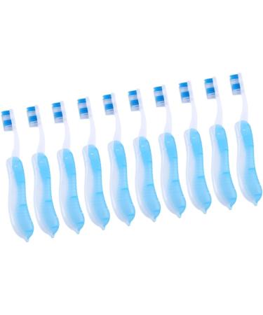 Healeeved 50-Piece Adult & Children's Travel Toothbrush Set - Soft Bristles Foldable Design & Dental Floss Picks - Perfect Outdoor Gifts for Kids - Buy Online on GoSupps.com