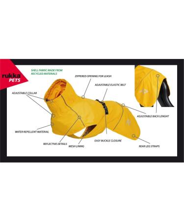 Rukka Pets HAYTON ECO Raincoat for Dogs - Classic Red Size 40 | Durable & Eco-Friendly International Shipping - Buy Online on GoSupps.com