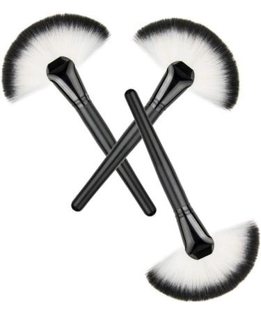 Large Fan Shape Makeup Brush - Powder Blush & Contour - Versatile Cosmetic Tool for All Skin Types - Buy Online on GoSupps.com