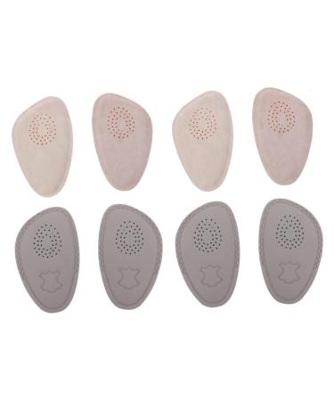 NOLITOY 4 Pairs Half Size Pad Metatarsal Foot Pad Anti- Slip Half Sole Mat Anti Slip Shoe Insoles of Foot Car Windshield Cleaner Anti- Slip Insole Insoles Flat Leather High Heel Floor Mat
