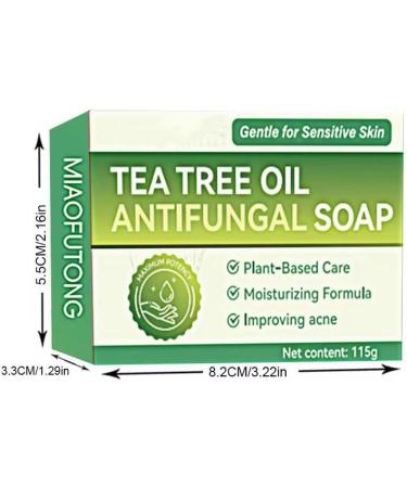 Tea Tree Oil Soap for Face and Body Deep Cleanses with Coconut Oil and Witch Hazel Foot Wash Foot Soap against Fungus and Odour - Buy Online on GoSupps.com