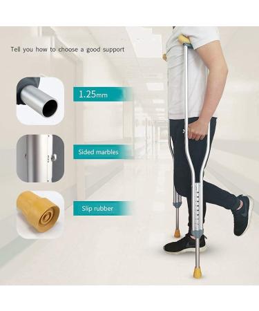 Pair of Lightweight Aluminium Underarm Axilla Crutches Elbow Forearm Adjustable Walking Stick Innovate - Buy Online on GoSupps.com