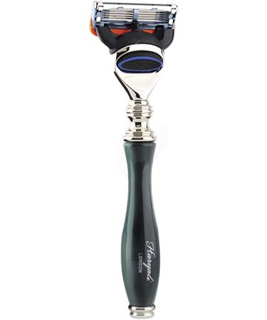Haryali London Men's Shaving Set - 5 Razors Silver Tip Badger Brush Stand Bowl & Soap | Premium Grooming for Men - Buy Online on GoSupps.com